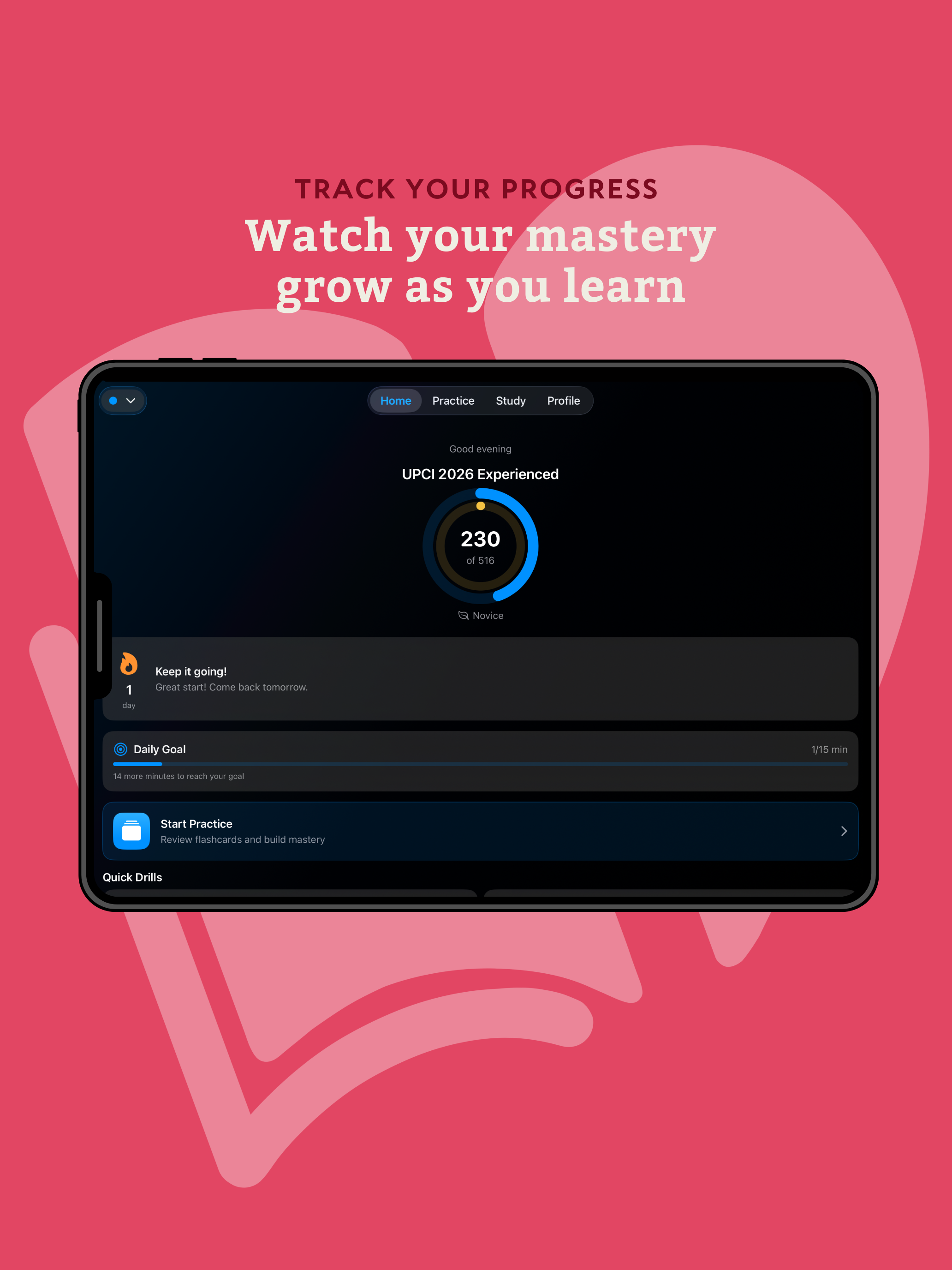 Track your progress - Watch your mastery grow as you learn